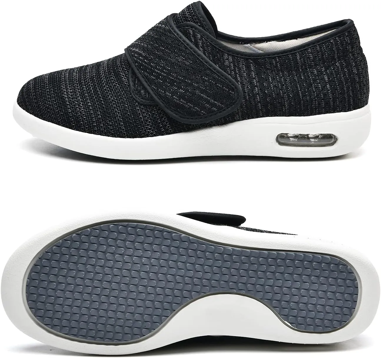 W&LESVAGO Women's Wide Width Diabetic Shoes, Breathable Lightweight Walking Sneakers for Edema Arthritis Swollen Feet