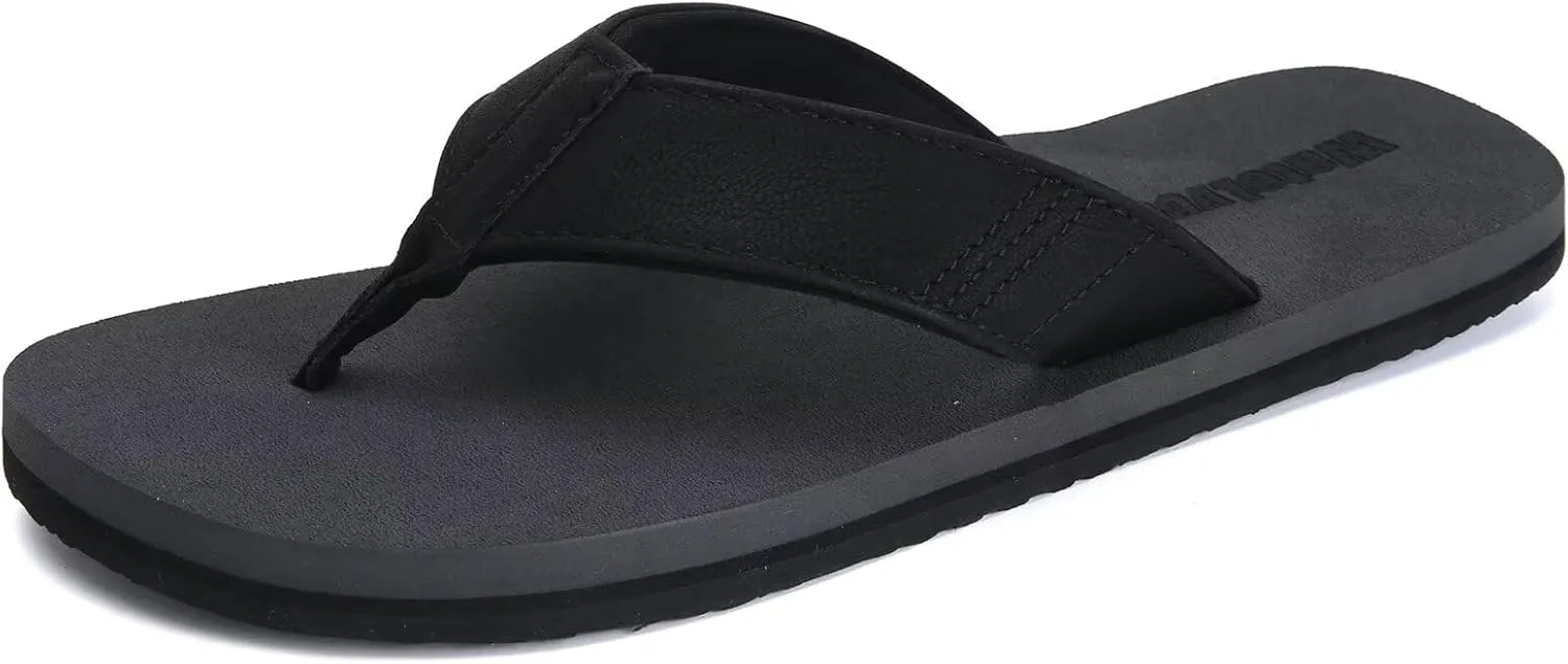 WateLves Mens-Flip-Flops-Thong-Sandals-with-Arch-Support Lightweight-Water-Shoes Open-Toe Comfort Summer-Beach-Slippers for Pool-Showers-Dorms Indoor-Outdoor