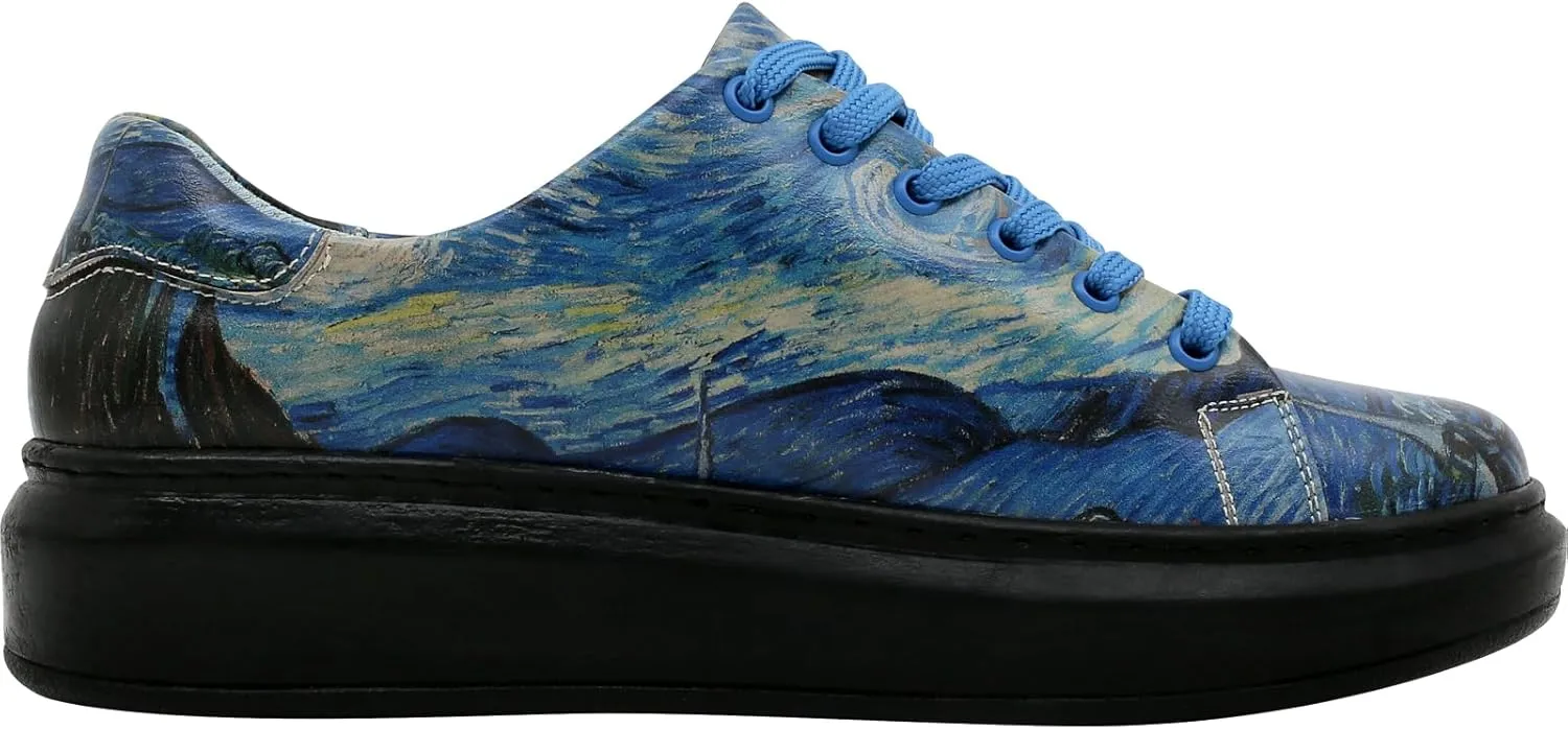 Wedge Platform Sneakers for Women - Handmade Vegan Leather, Unique Chunky Sneakers