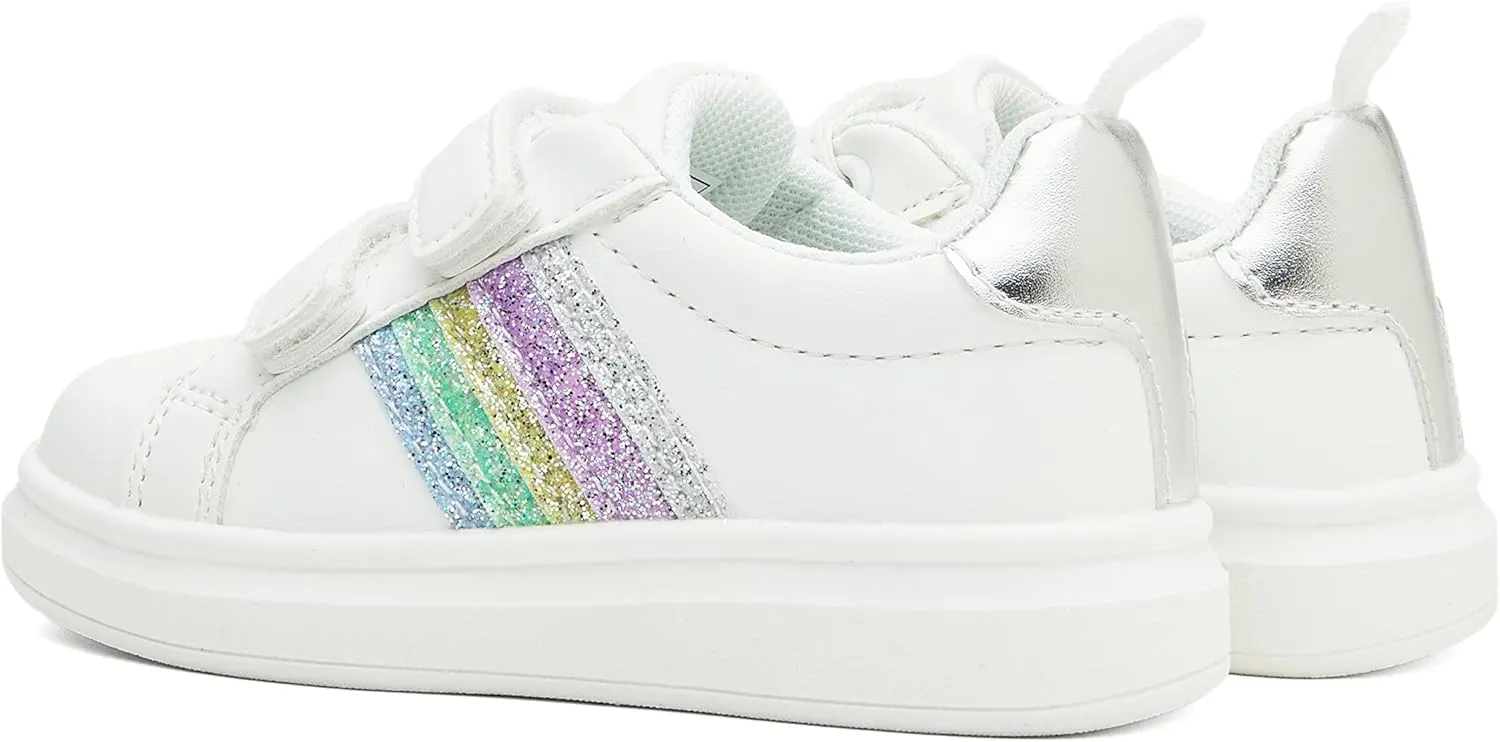 Weestep Girls Casual Slip On Comfort Fashion Sneaker Glitter Shoes for Toddler and Little Kid