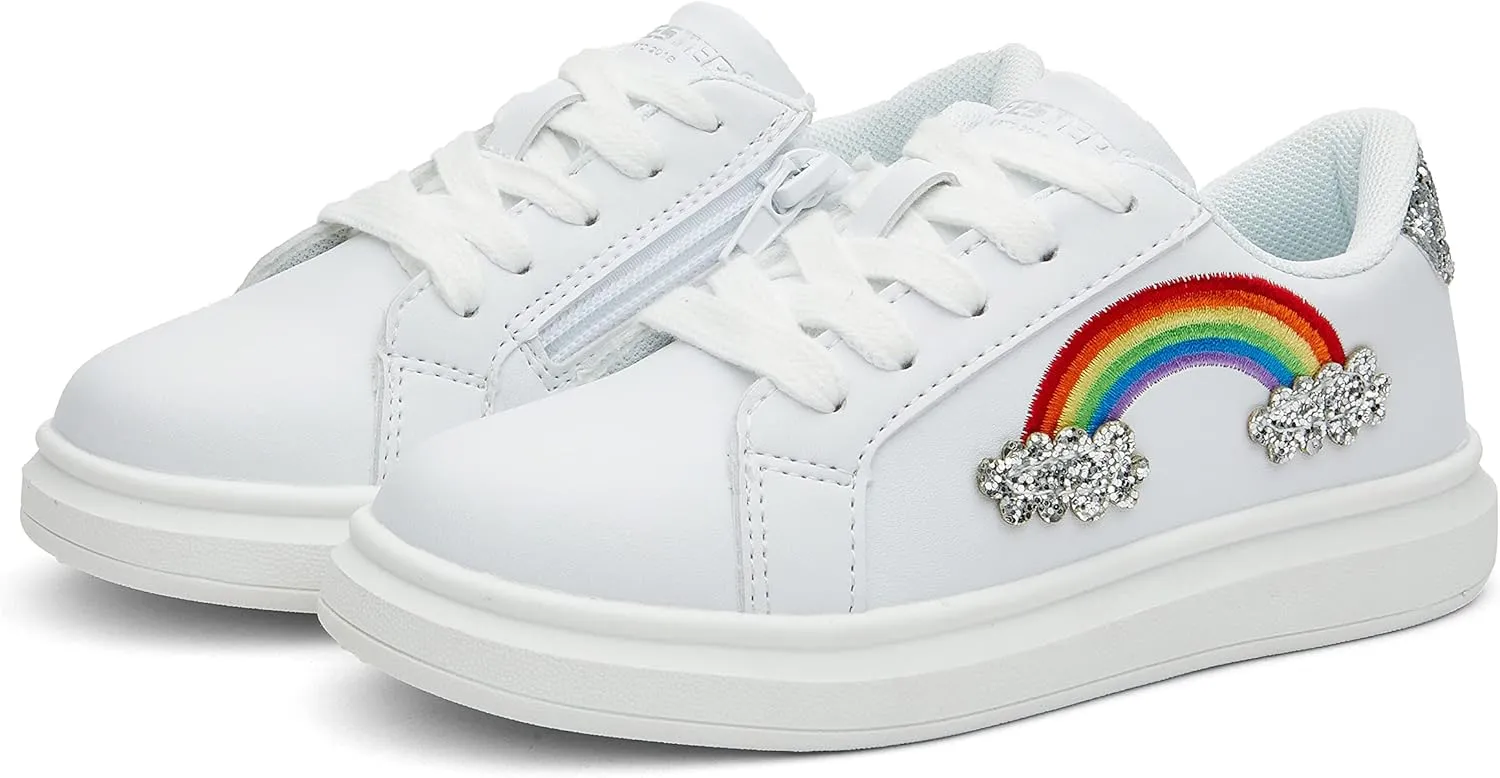Weestep Girls Casual Slip On Comfort Fashion Sneaker Glitter Shoes for Toddler and Little Kid