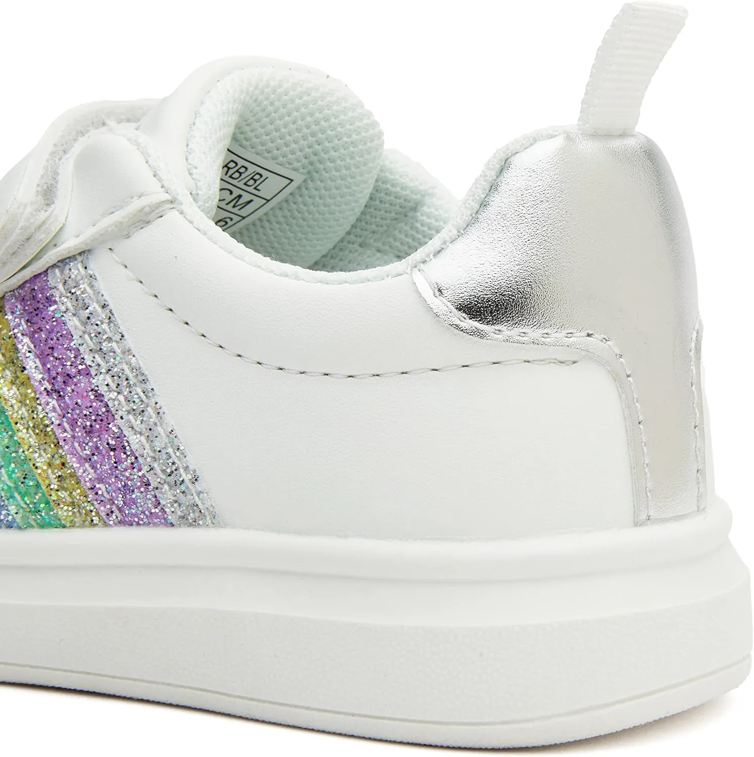 Weestep Girls Casual Slip On Comfort Fashion Sneaker Glitter Shoes for Toddler and Little Kid