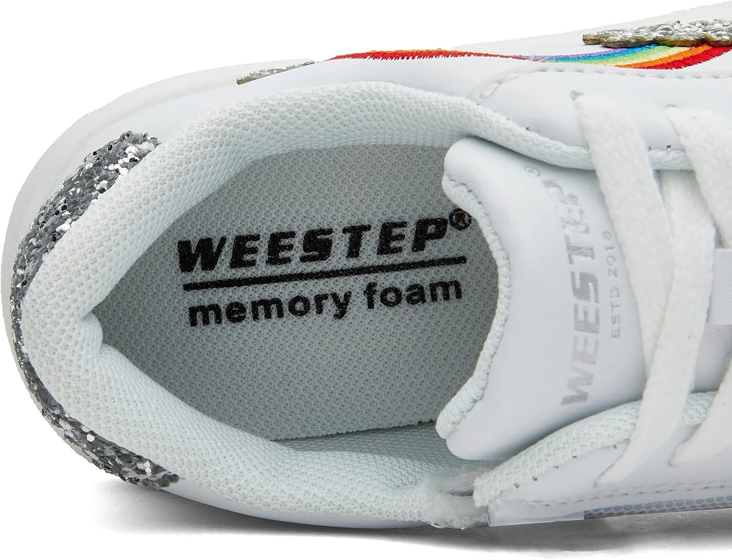 Weestep Girls Casual Slip On Comfort Fashion Sneaker Glitter Shoes for Toddler and Little Kid
