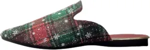 WENJIAZHIZHI Mules for Women Slip On Women's Flats Comfortable Closed Pointed Toe Backless Loafers Womens Clogs Mules
