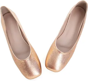 WENJIAZHIZHI Womens Camouflage Square Toe Ballet Flats Dress Shoes for Women Dressy Comfortable Slip On Flats Shoes Casual