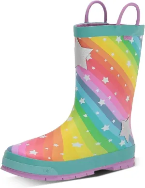 Western Chief Rain Boots with Pull on Handles for Toddlers and Kids - Premium Waterproof Boots for Boys and Girls
