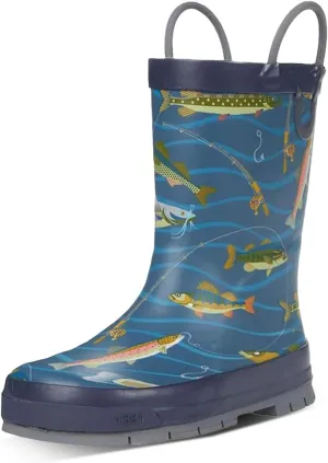 Western Chief Rain Boots with Pull on Handles for Toddlers and Kids - Premium Waterproof Boots for Boys and Girls