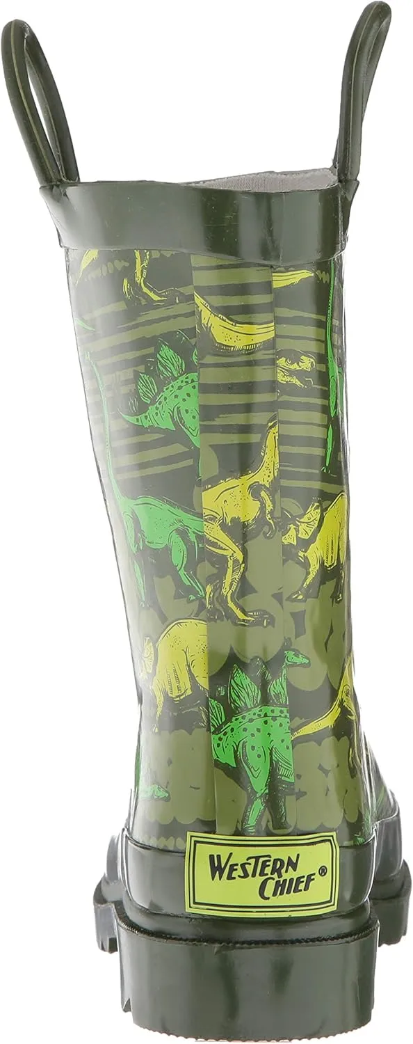 Western Chief Rain Boots with Pull on Handles for Toddlers and Kids - Premium Waterproof Boots for Boys and Girls