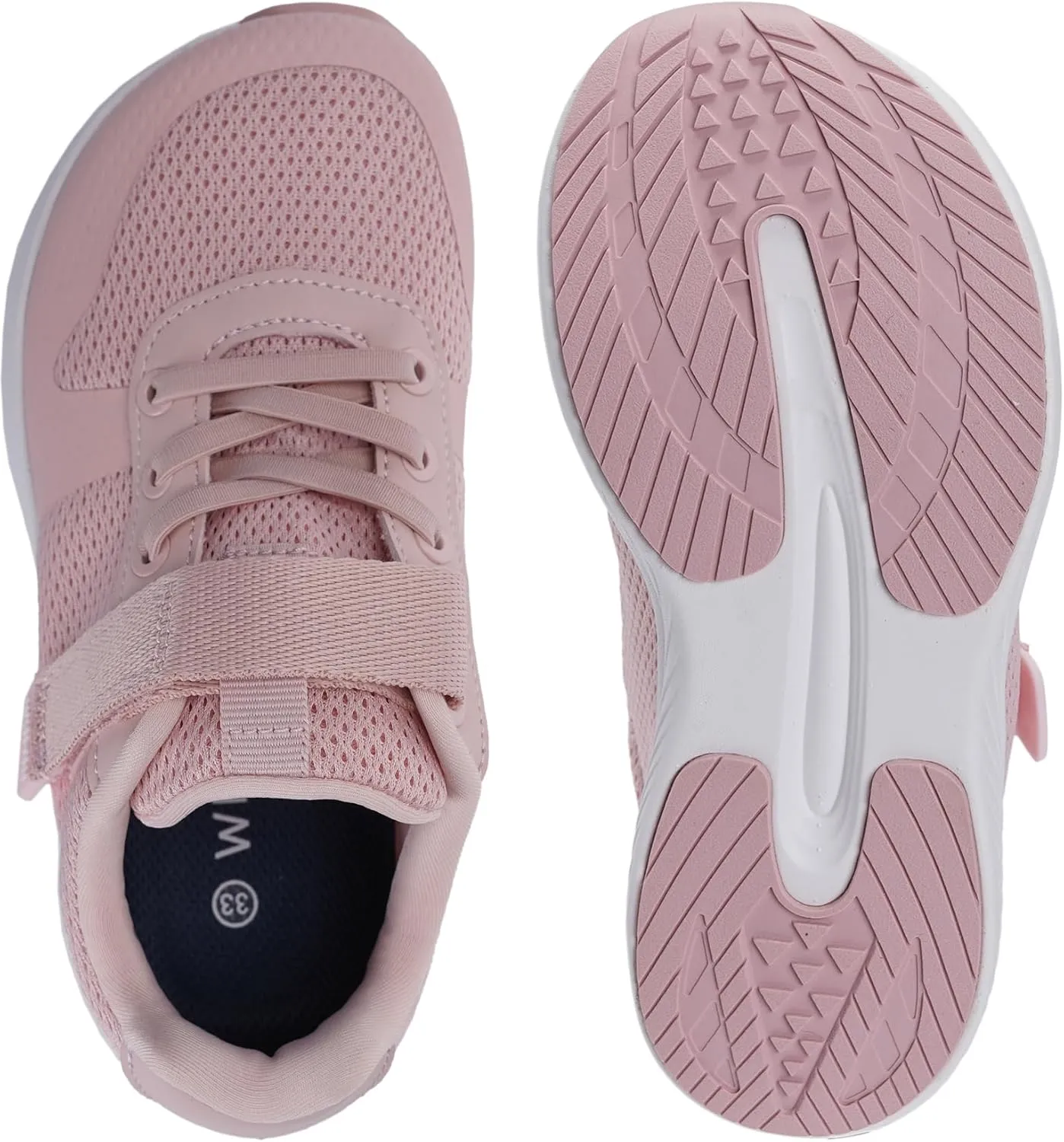 WHITIN Kids Wide Toe Box Running Tennis Shoes   Zero Drop Sole Sport Sneakers for Boys/Girls