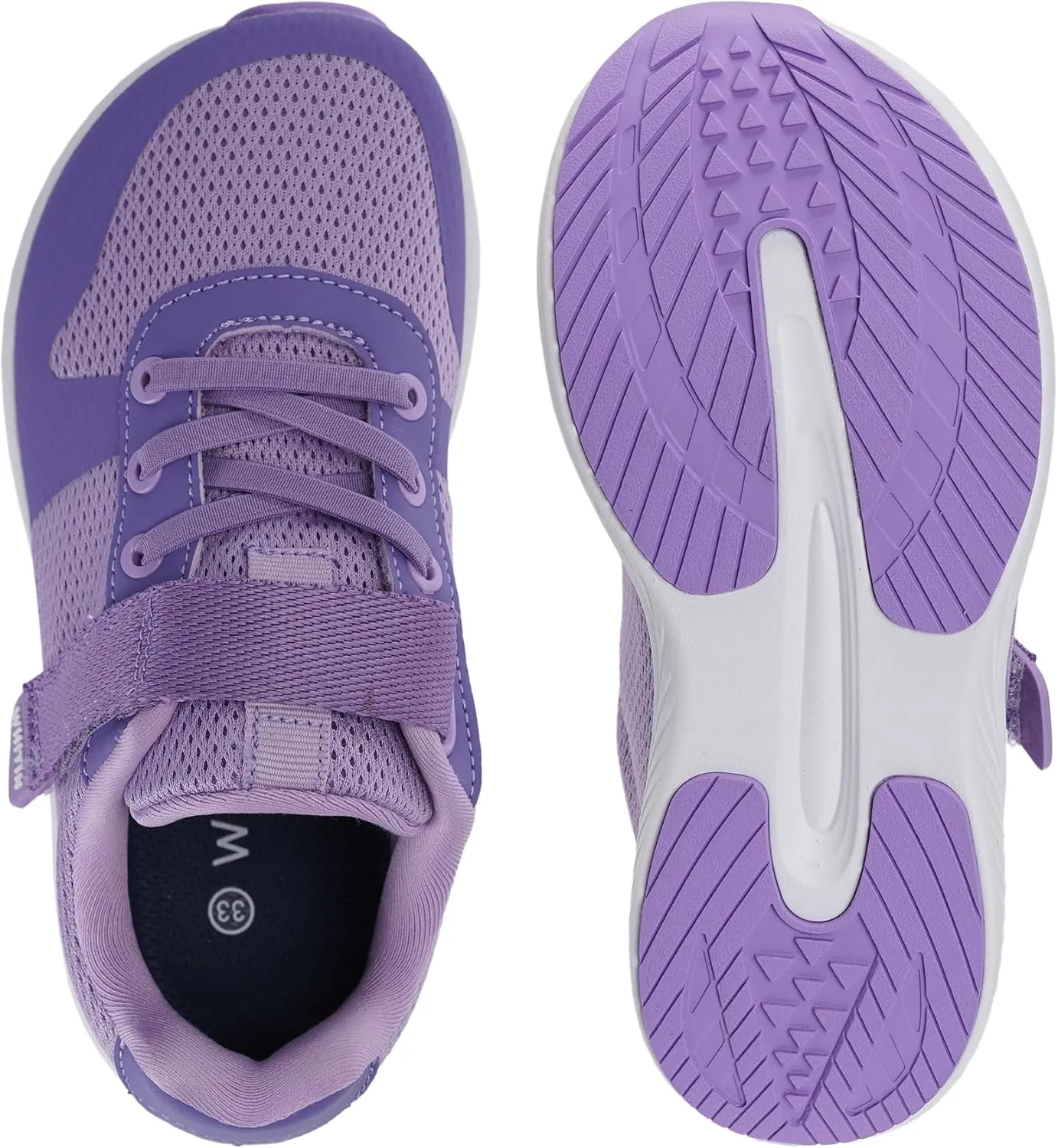 WHITIN Kids Wide Toe Box Running Tennis Shoes   Zero Drop Sole Sport Sneakers for Boys/Girls