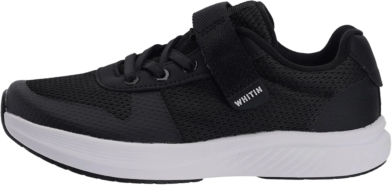 WHITIN Kids Wide Toe Box Running Tennis Shoes   Zero Drop Sole Sport Sneakers for Boys/Girls