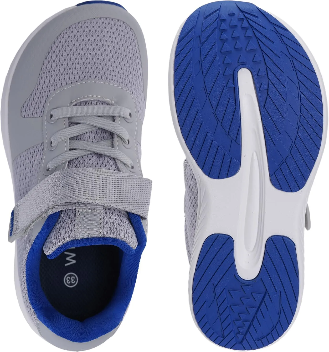 WHITIN Kids Wide Toe Box Running Tennis Shoes   Zero Drop Sole Sport Sneakers for Boys/Girls