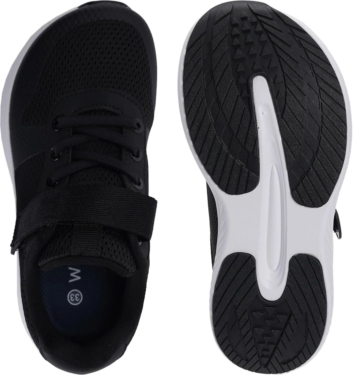 WHITIN Kids Wide Toe Box Running Tennis Shoes   Zero Drop Sole Sport Sneakers for Boys/Girls
