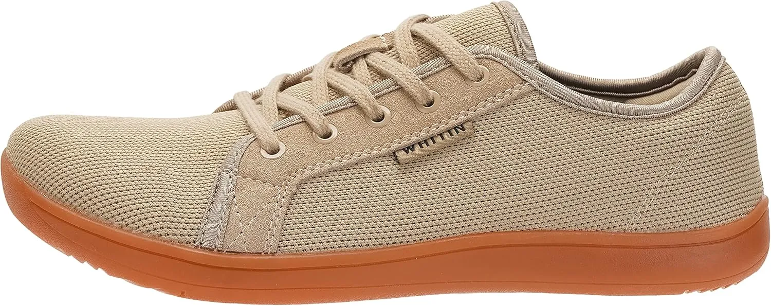 WHITIN Men's Wide Minimalist Barefoot Sneakers | Zero Drop Sole | Optimal Relaxation