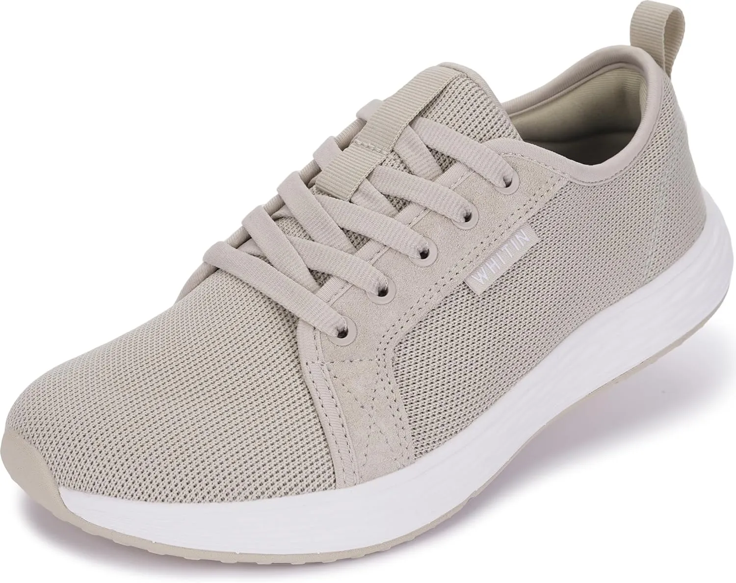 WHITIN Women's Wide Toe Box Shoes with Soft Smooth Inner | Wide Width Fashion Diabetic Sneakers | Zero Drop Sole