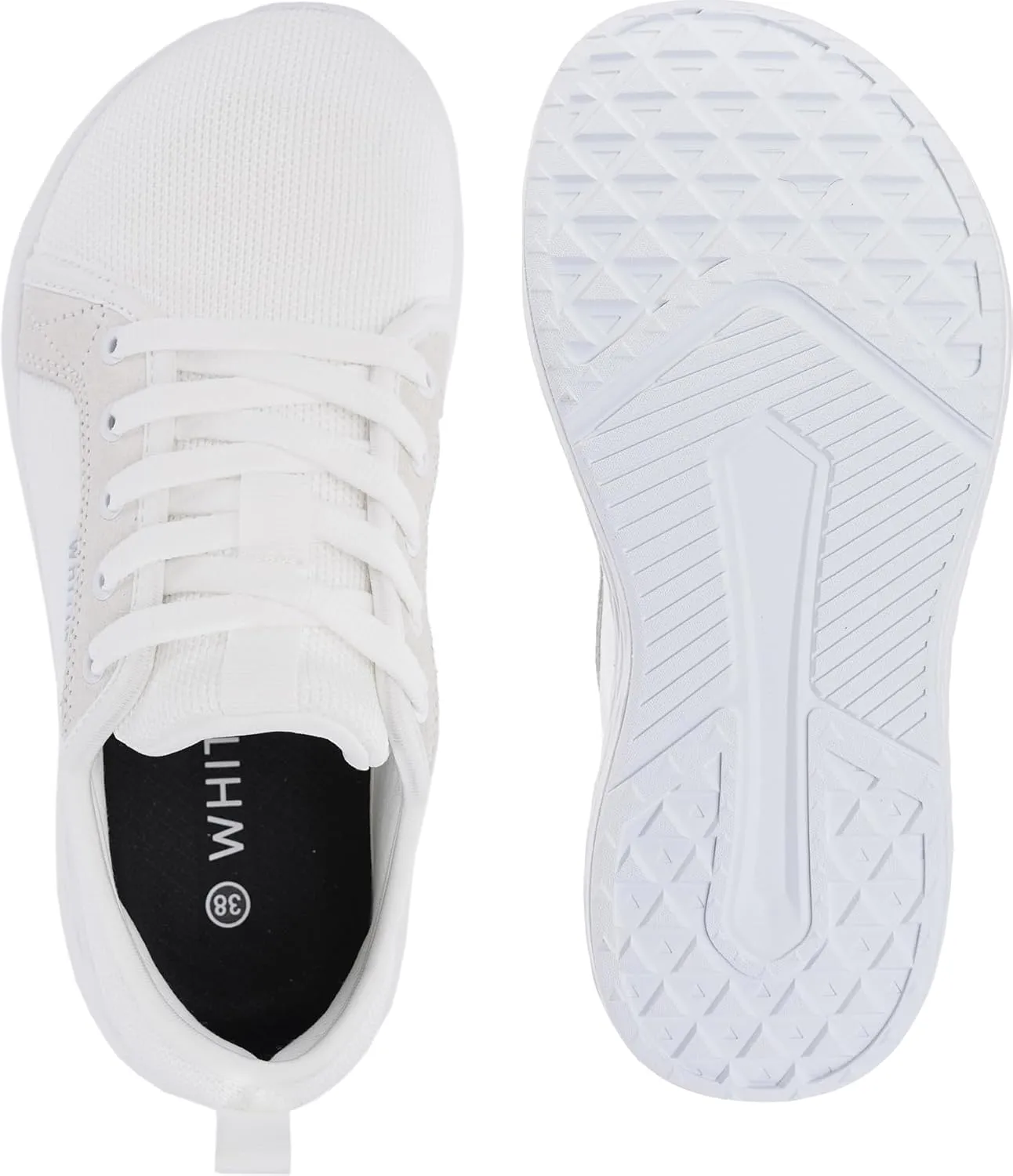 WHITIN Women's Wide Toe Box Shoes with Soft Smooth Inner | Wide Width Fashion Diabetic Sneakers | Zero Drop Sole
