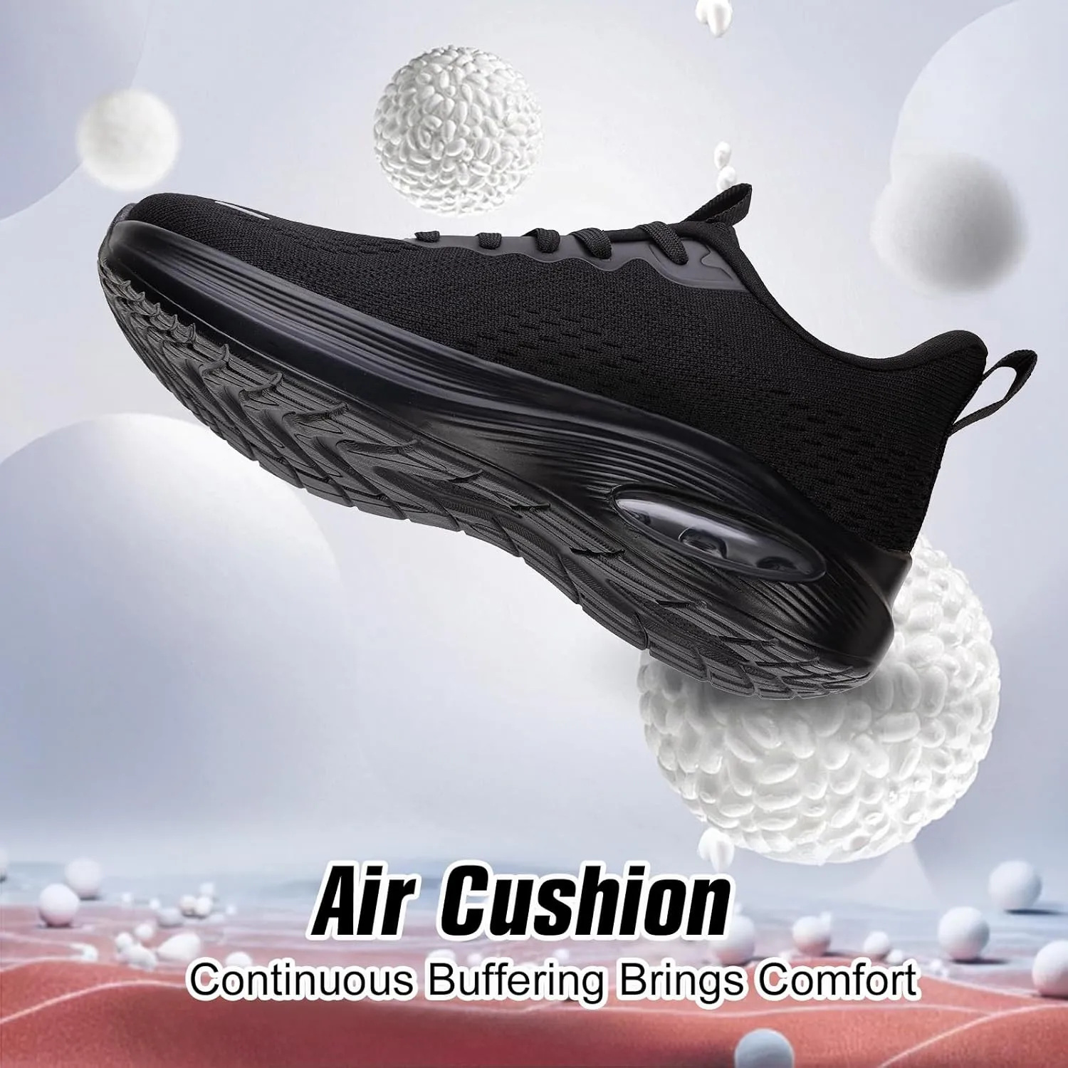 Wide Toe Box Shoes Women Air Cushion Running Shoes Extra Wide Width Sneakers Ultra Light Tennis Arch Support Walking Diabetic Plantar Fasciitis Athletic