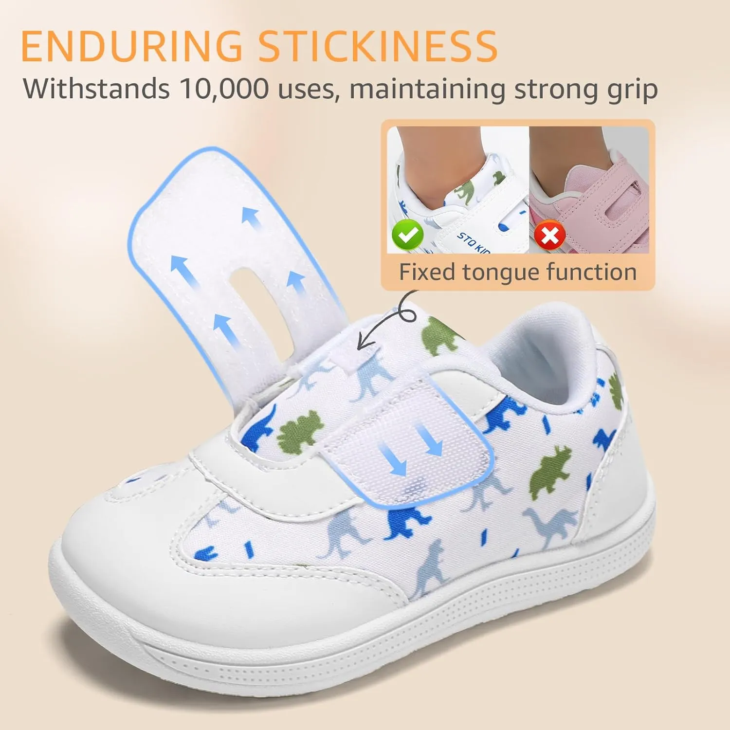 Wide Toe Box Toddler Shoes Zero Drop Boys Girls Barefoot Shoe Non-Slip Little Kids Sneakers for First Walking