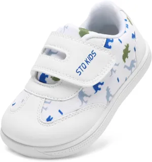 Wide Toe Box Toddler Shoes Zero Drop Boys Girls Barefoot Shoe Non-Slip Little Kids Sneakers for First Walking