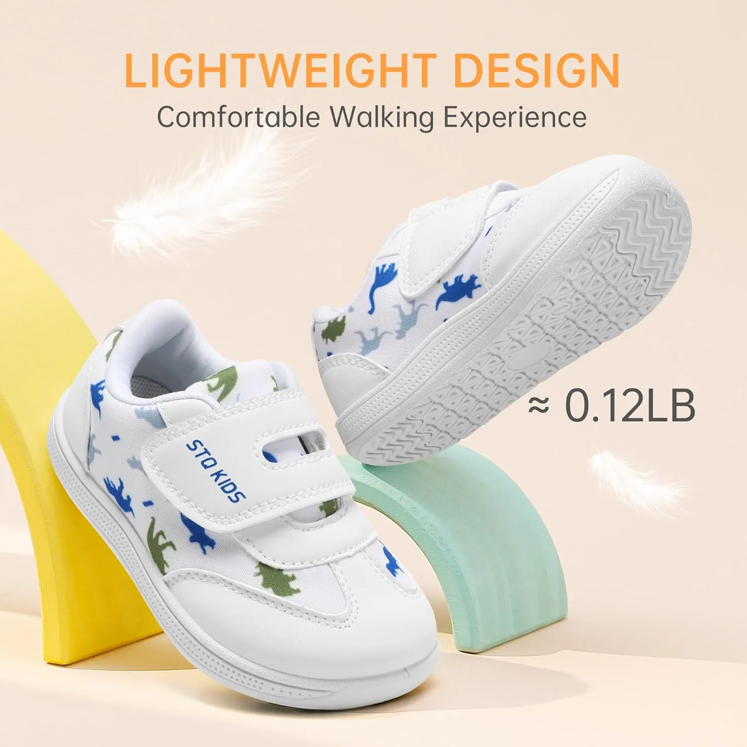 Wide Toe Box Toddler Shoes Zero Drop Boys Girls Barefoot Shoe Non-Slip Little Kids Sneakers for First Walking