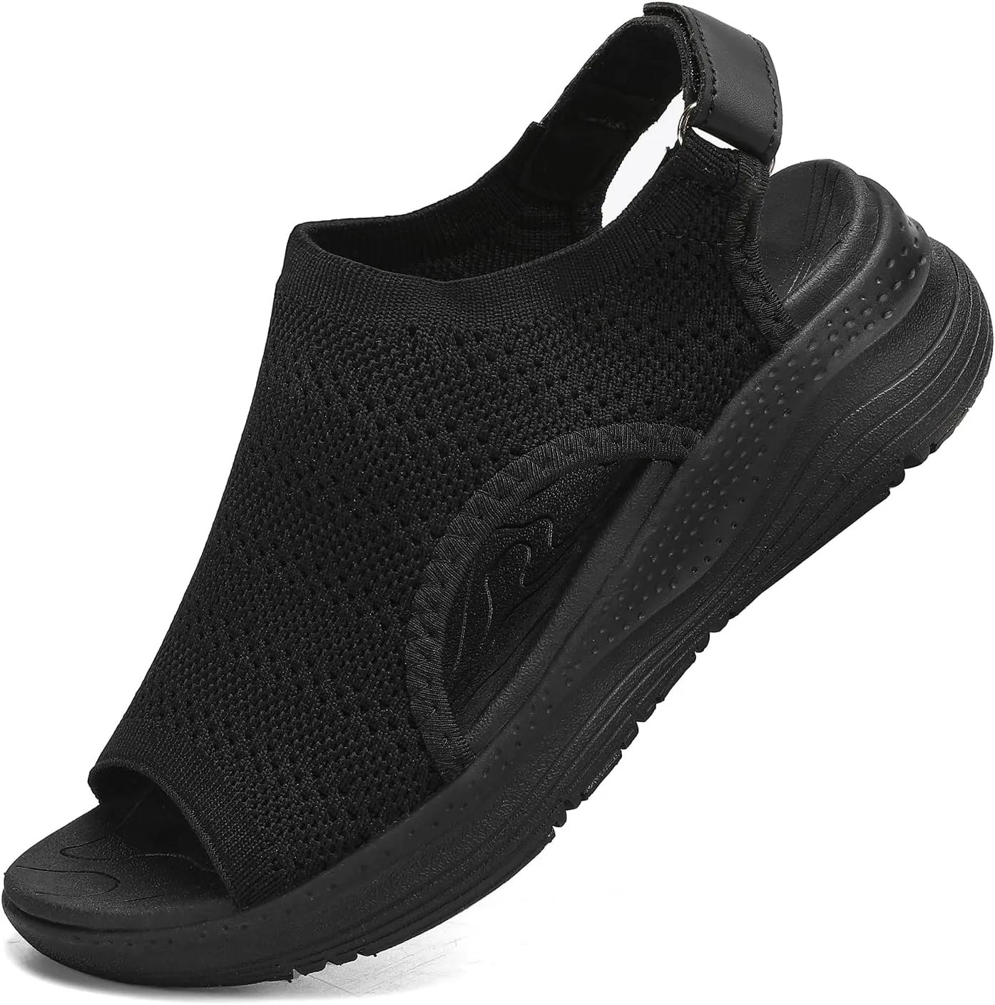 Women Arch Support Orthotic Walking Sandals Open Toe Adjustable Ankle Strap