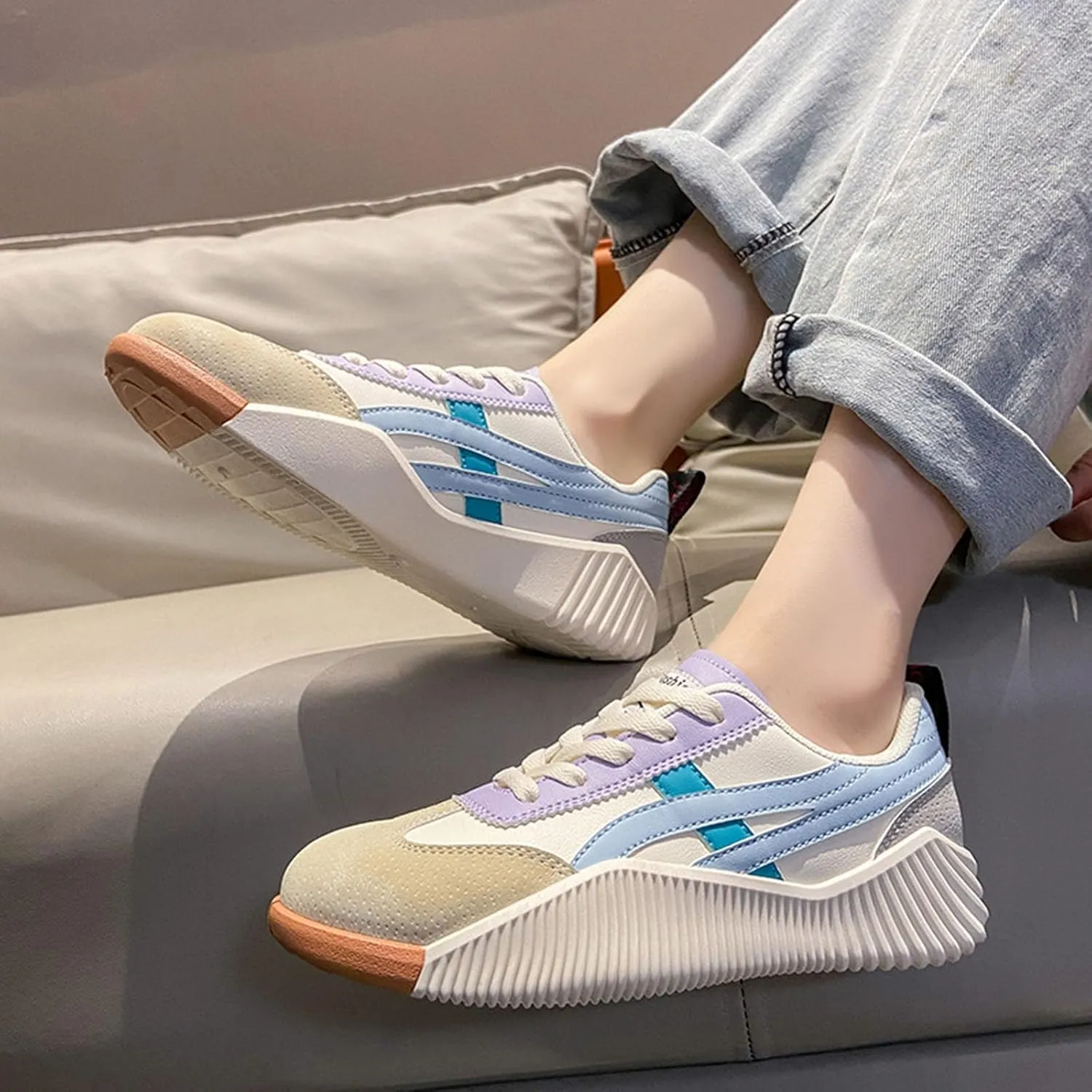 Women Sneakers, Kulavo Orthopedic Sneakers, Arch Support Relieve Foot Pain, for Walking, Sports, Gym