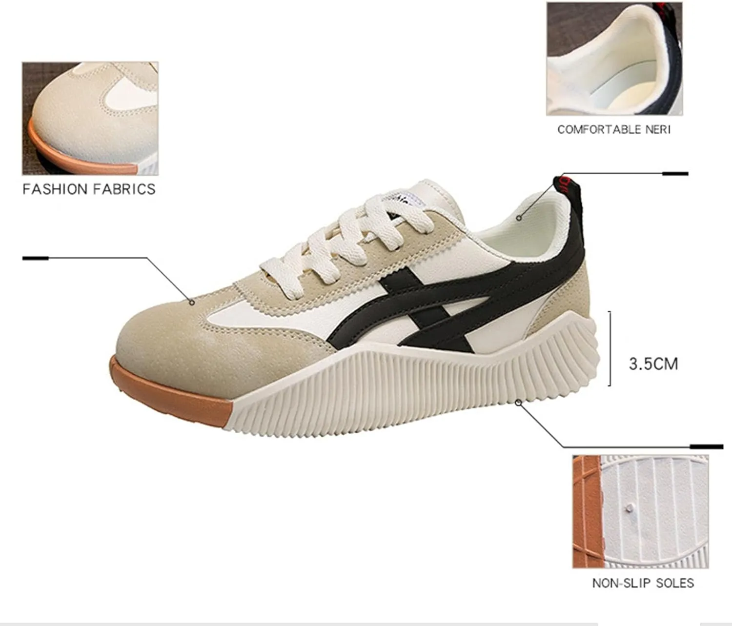 Women Sneakers, Kulavo Orthopedic Sneakers, Arch Support Relieve Foot Pain, for Walking, Sports, Gym
