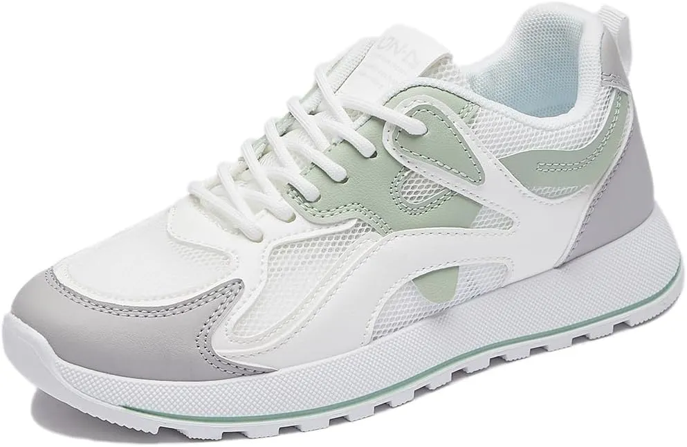 Women's Breathable Platform Sneakers Lightweight Comfort Non-Slip Walking Shoes Campus Mall Travel