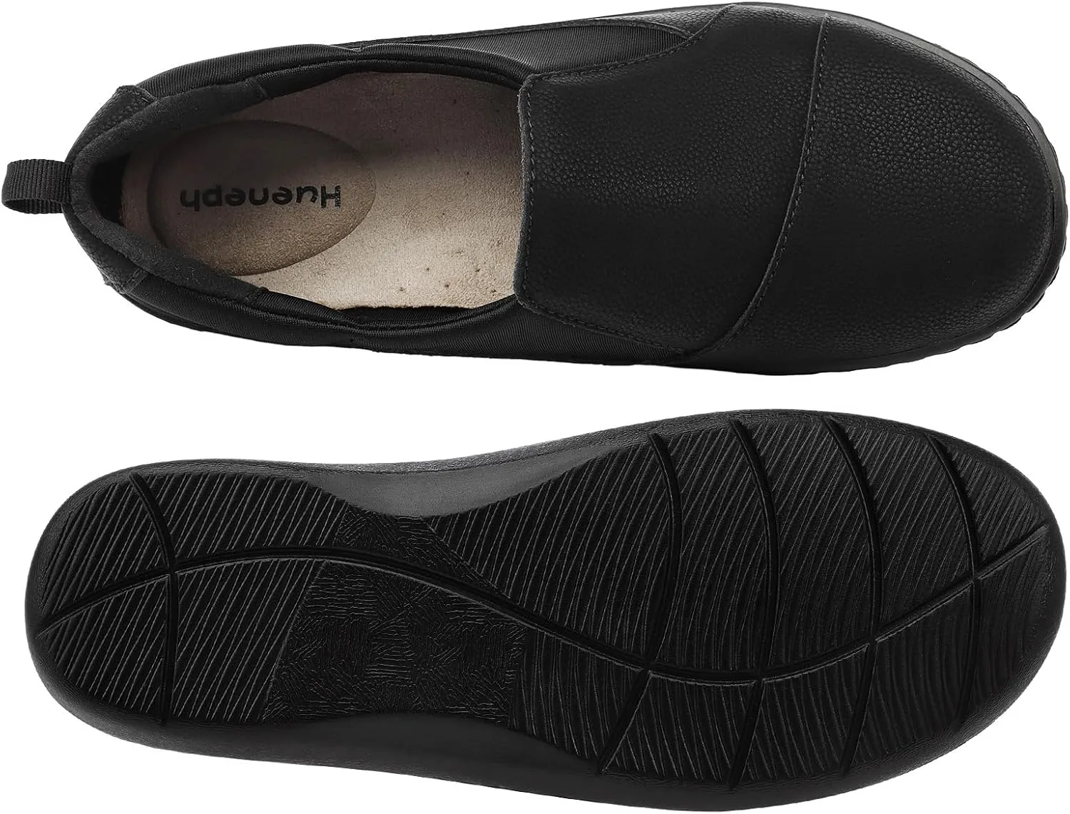 Women's Comfort Leather Loafers Cute Casual Slip On Lightweight Walking Flats Everyday Work Shoes