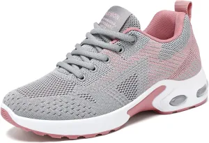 Women's Cushion Sneakers - Breathable, Non-Slip Walking Shoes with Shock-Absorbing Comfort, Lightweight for Running, Walking, and Everyday Use