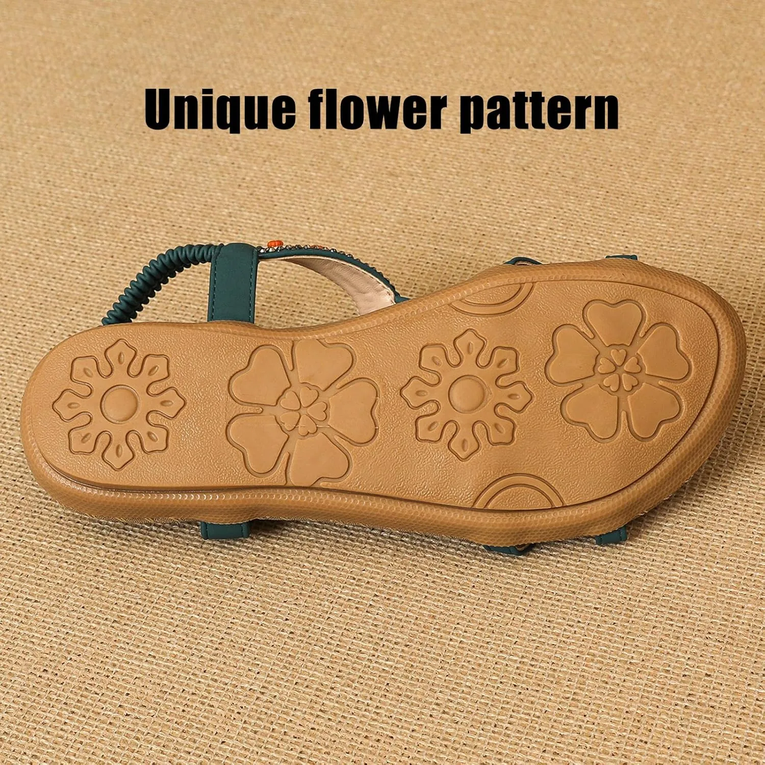 Women's Elegant Rhinestone Butterfly Flat Sandals, Citadel Sandals, Bohemian Fashion Non-slip Orthopedic Sandal