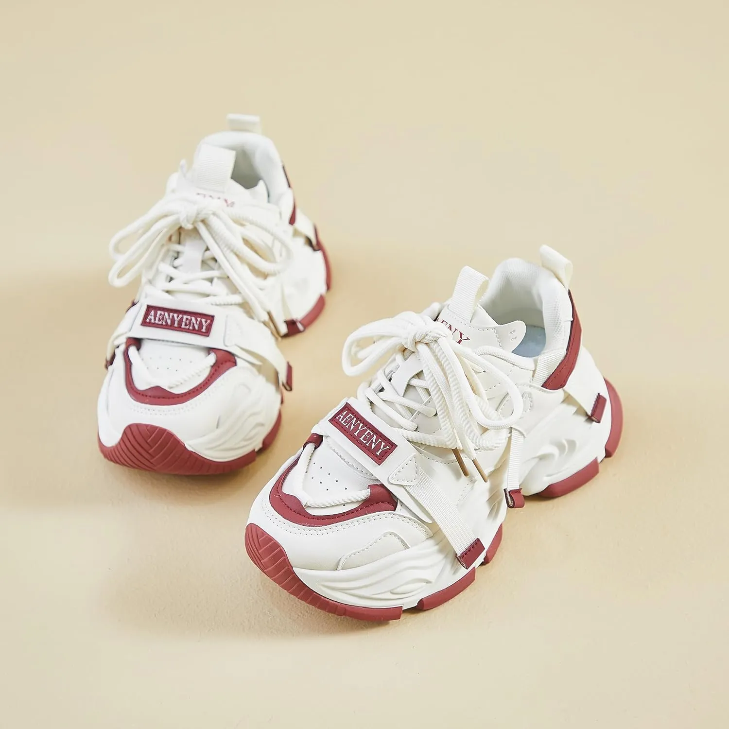 Women's Fashion Chunky Sneakers Comfortable Platform Athletic Shoes Casual Everyday Walking Shoes