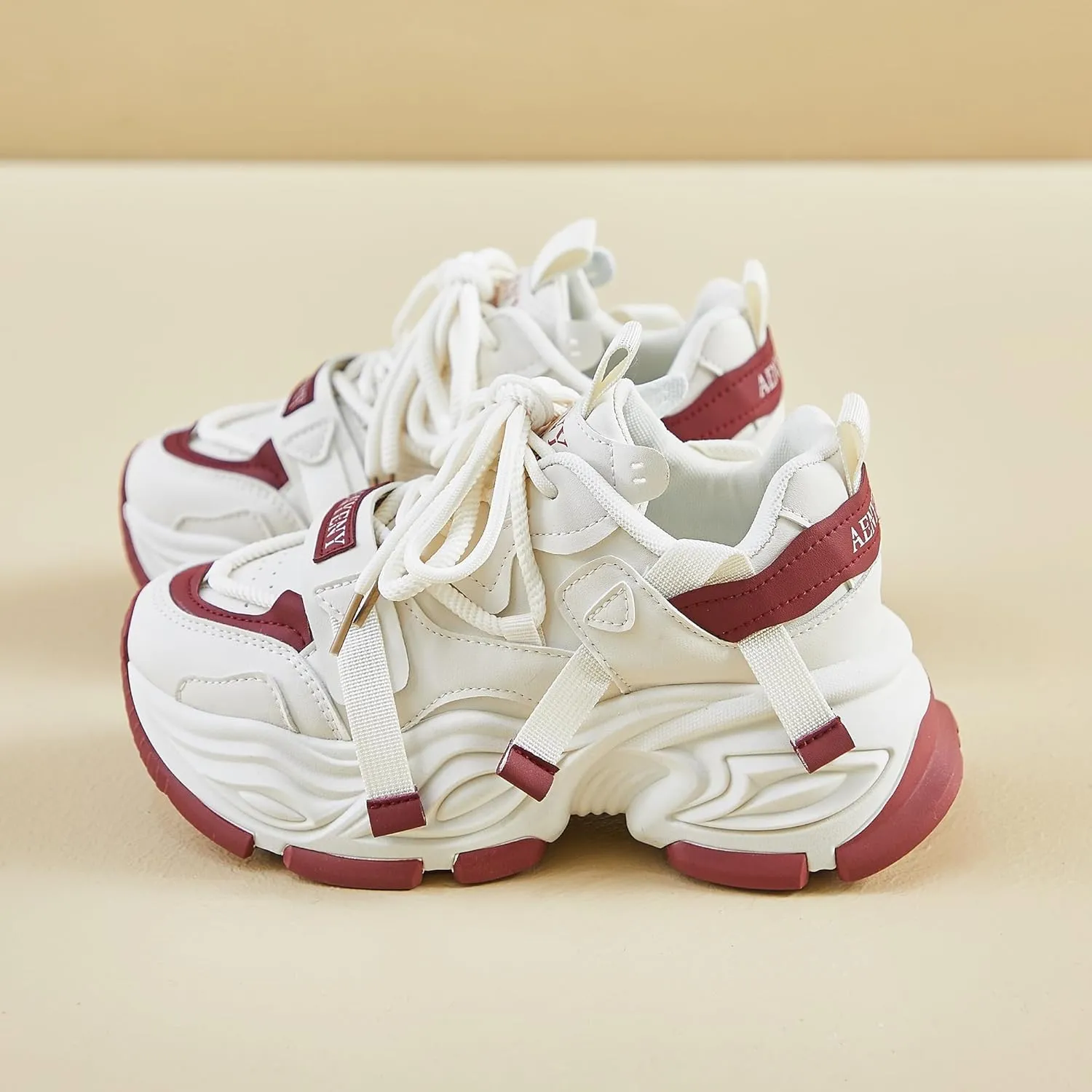 Women's Fashion Chunky Sneakers Comfortable Platform Athletic Shoes Casual Everyday Walking Shoes