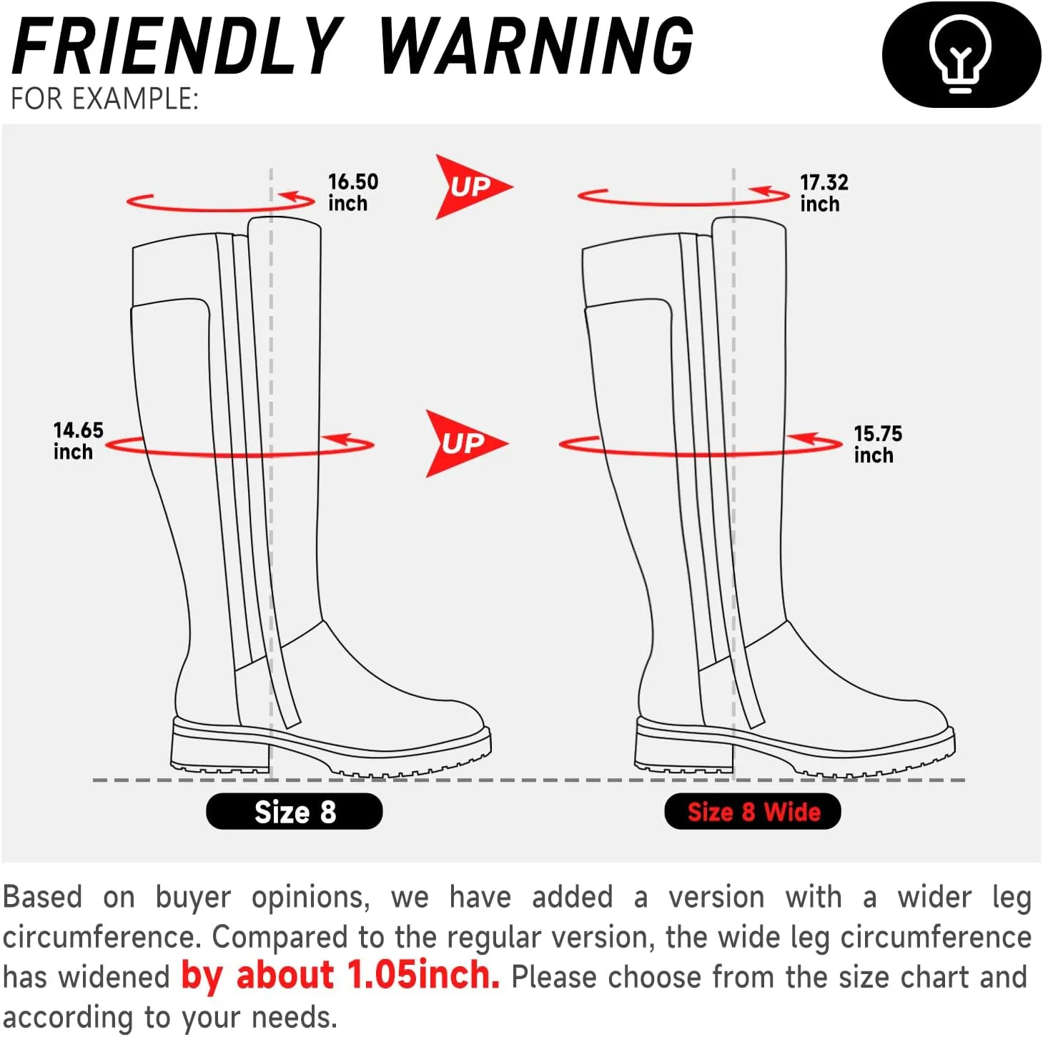 Women's Flat Low Heel Knee High Boot Fashion Extra Wide Calf Boots Side Zip Stretch Winter Booties