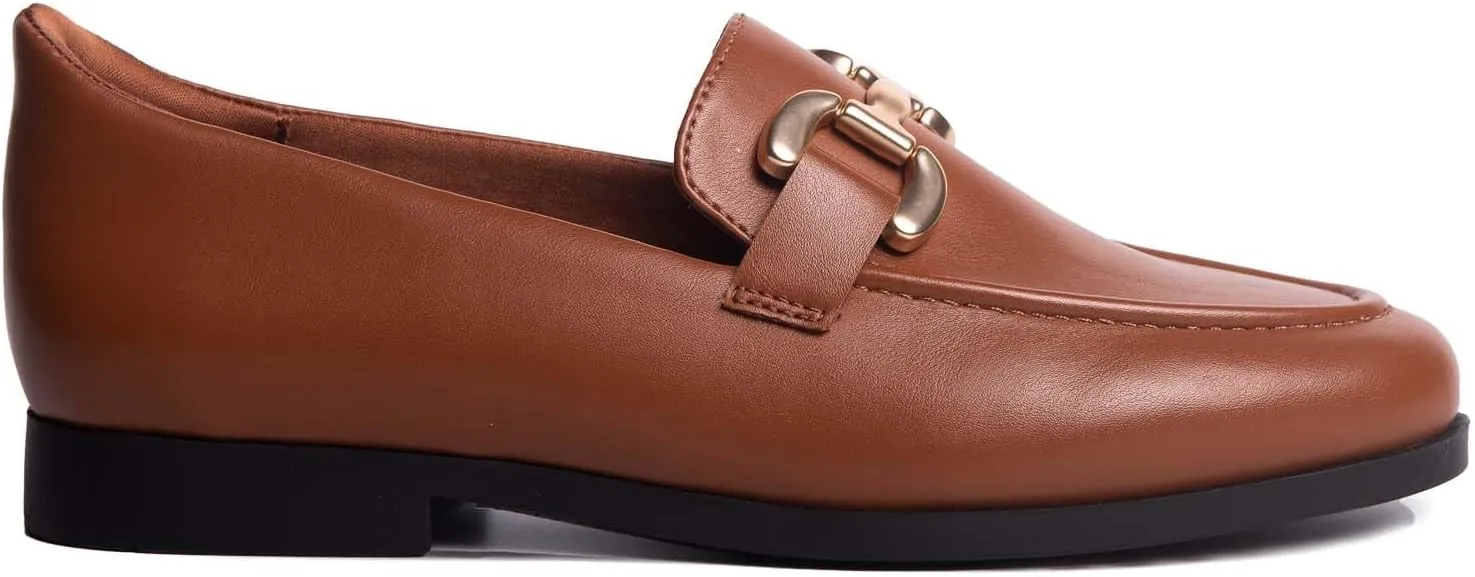 Womens Hands Free Slip On Fashion Classic Casual Comfort Buckle Loafers for Women