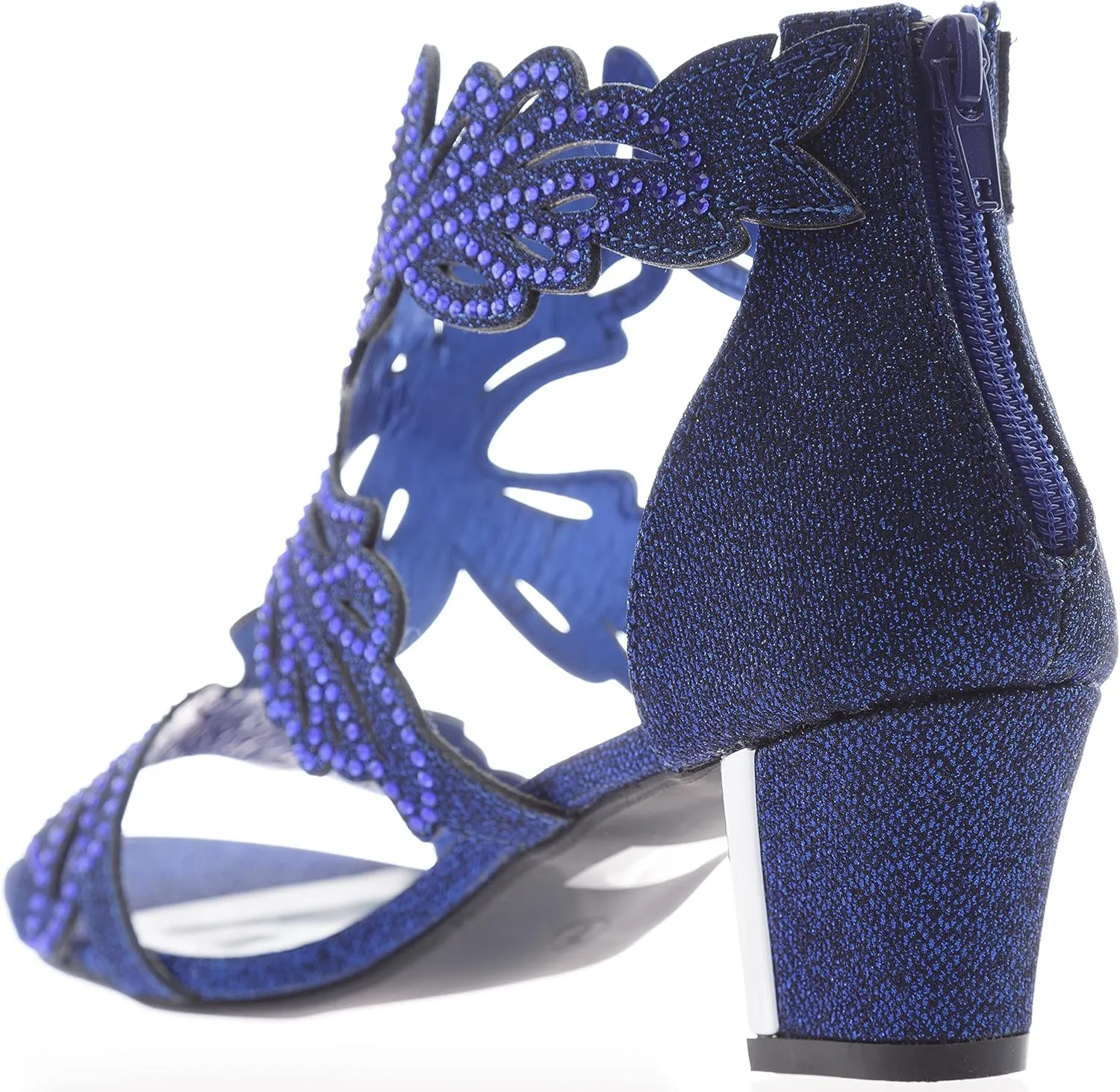 womens Heel Sandasl Sparkling Rhinestone Dress-Shoes lime03