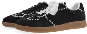 Women's Lace Detail Lace-Up Casual Sneakers - Elegant Ribbon Ribbon Lace Walking Shoes Non-Slip Sole Breathable Comfort for Daily Outfits