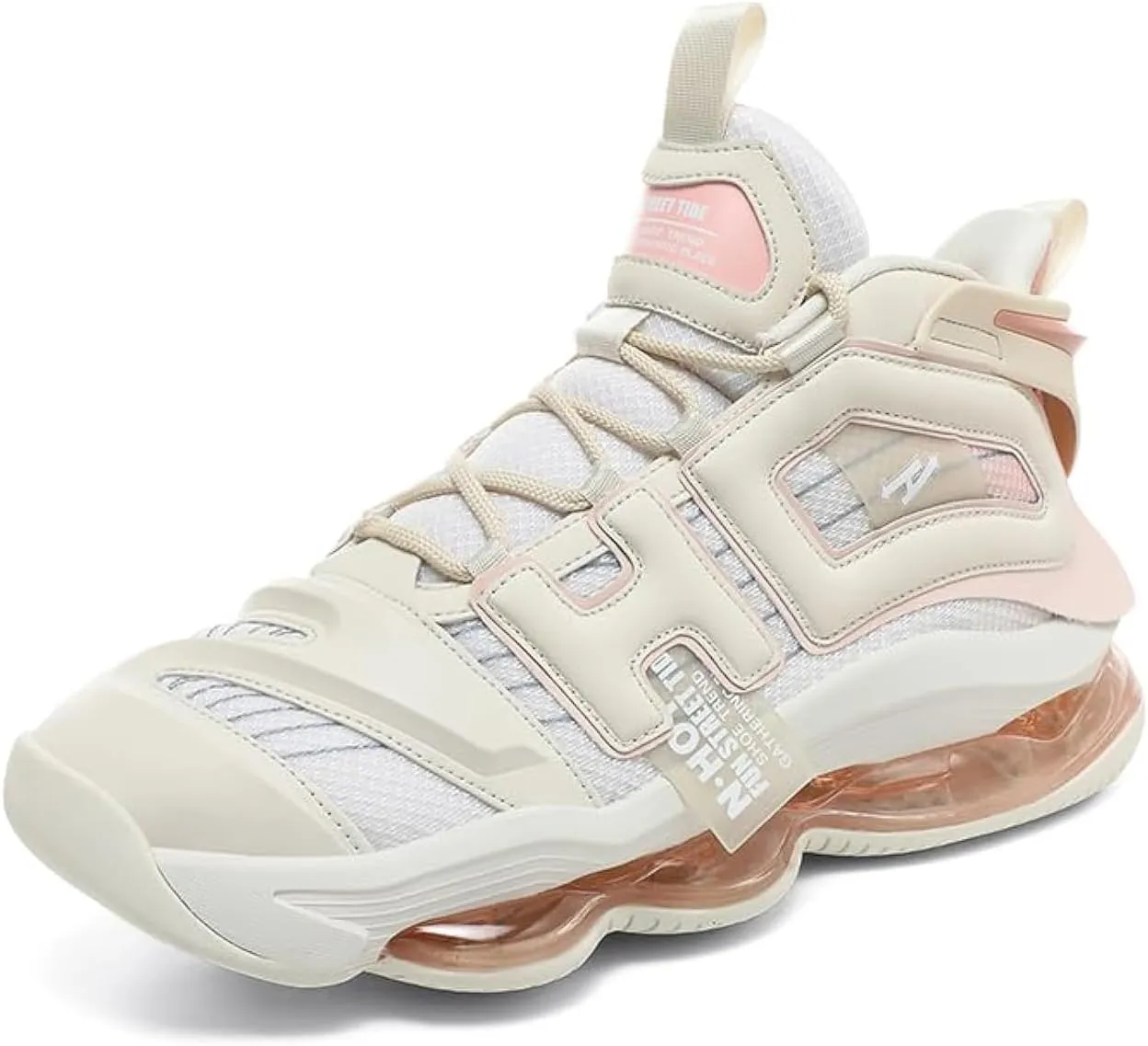 Womens Mens Basketball Shoes Air Cushion Running Height Increasing Breathable Mesh Leather Non SlipFashion Sneakers