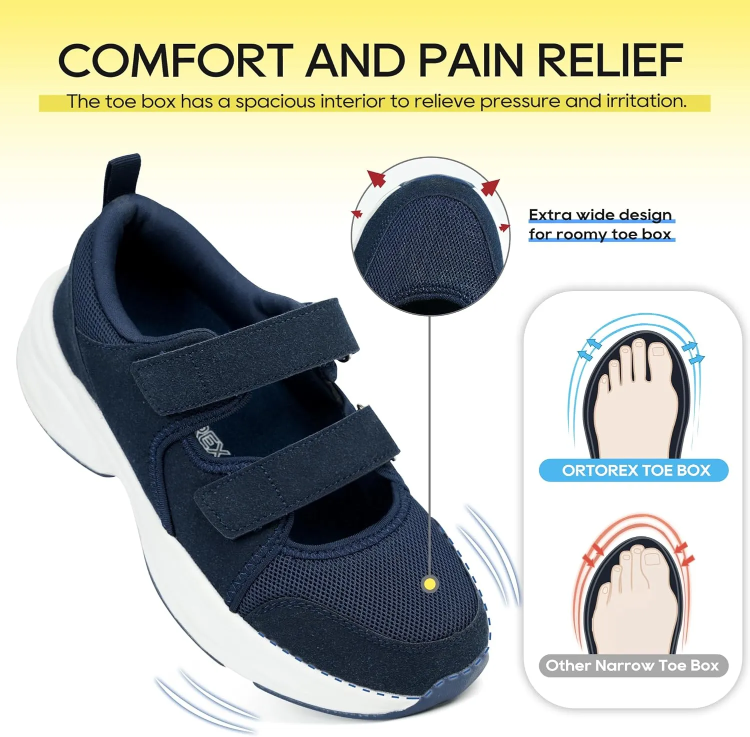 Women's Orthopedic Arch Support Sandals Diabetic Walking Shoes