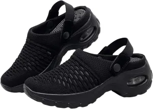Women's Orthopedic Clogs - Mesh Arch Support Air Cushion, Non-Slip Comfort Clogs, Lightweight Summer Walking Shoes
