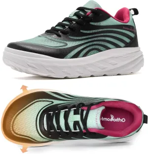 Women's Orthopedic Diabetic Wide Running Shoes: Comfortable Casual Arch Support Plantar Fasciitis Sports Sneakers, Orthotic Swollen Feet Work Tennis Walking Shoes for Ankle and Heel Pain Relief