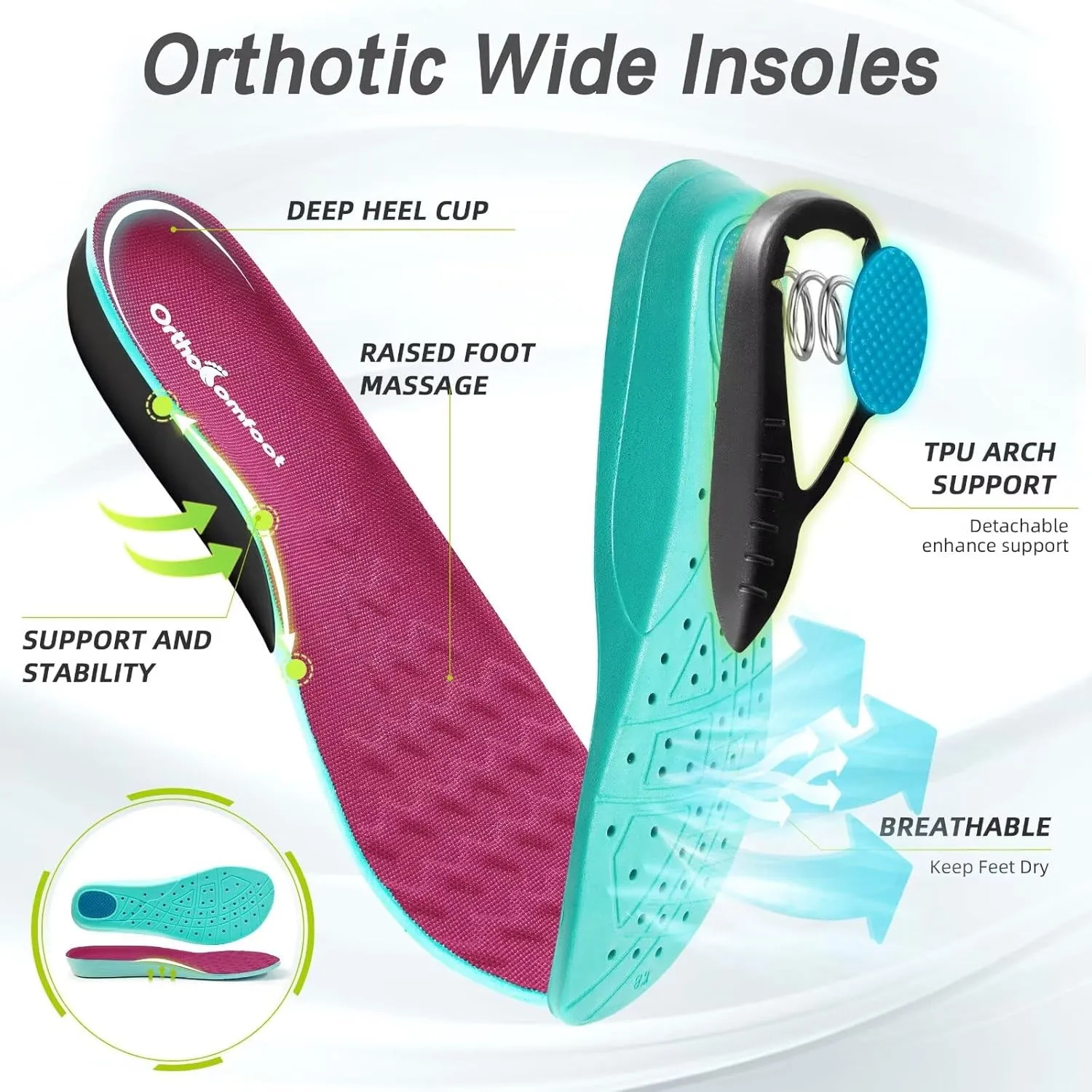 Women's Orthopedic Diabetic Wide Running Shoes: Comfortable Casual Arch Support Plantar Fasciitis Sports Sneakers, Orthotic Swollen Feet Work Tennis Walking Shoes for Ankle and Heel Pain Relief