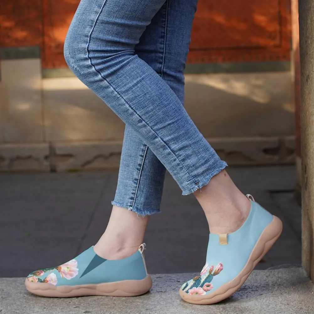 Women's Painting Slip On Travel Shoes Colorful Comfortable Lightweight Loafers Knitted Breathable Casual Walking Footwear