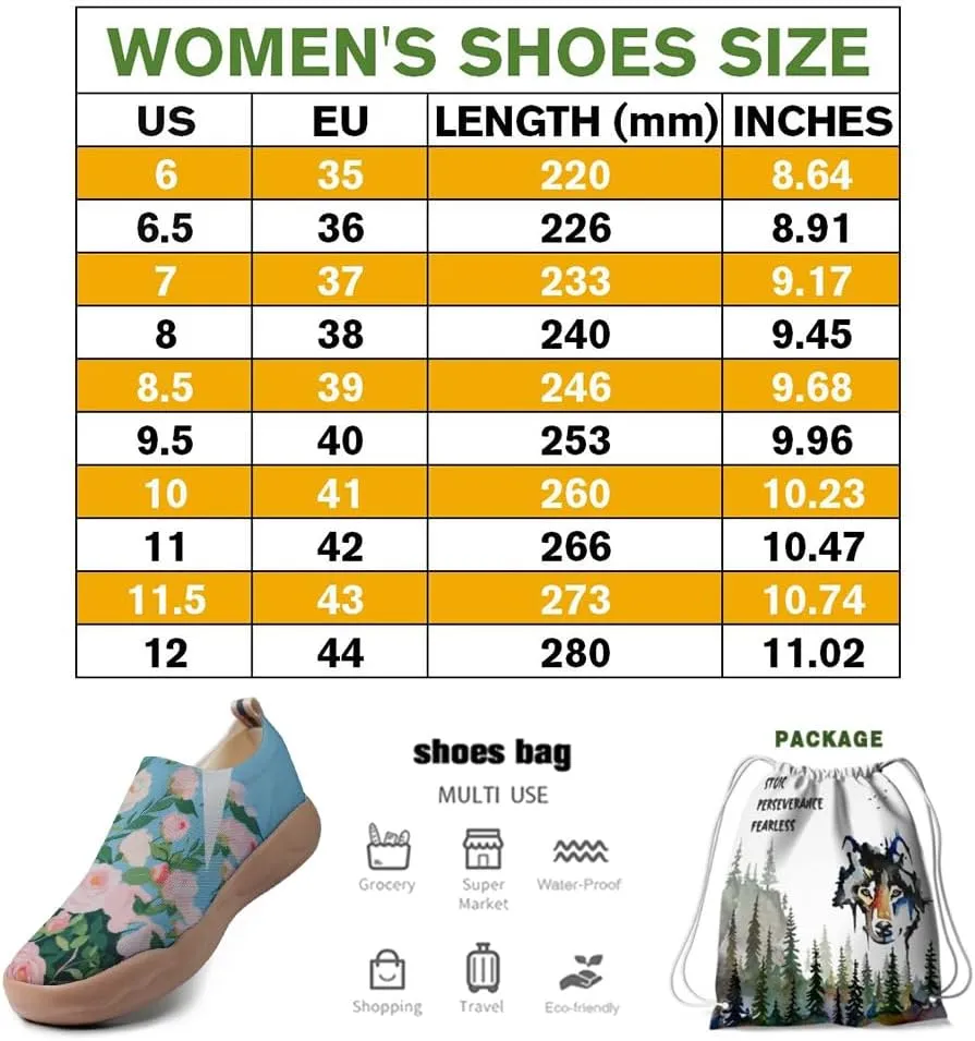 Women's Painting Slip On Travel Shoes Colorful Comfortable Lightweight Loafers Knitted Breathable Casual Walking Footwear