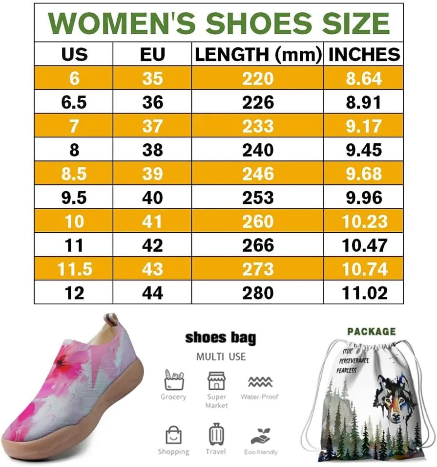 Women's Painting Slip On Travel Shoes Colorful Comfortable Lightweight Loafers Knitted Breathable Casual Walking Footwear