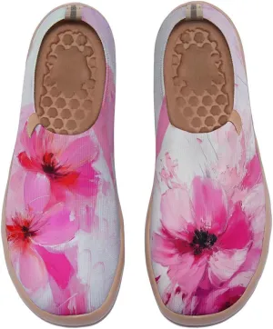 Women's Painting Slip On Travel Shoes Colorful Comfortable Lightweight Loafers Knitted Breathable Casual Walking Footwear