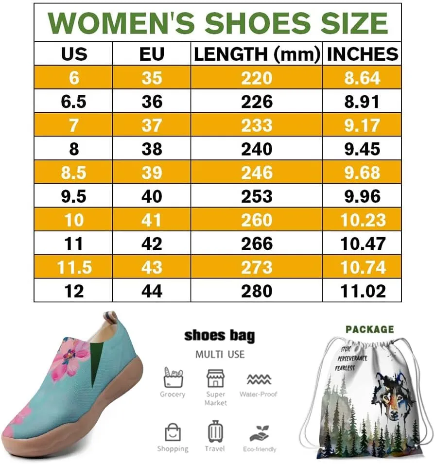 Women's Painting Slip On Travel Shoes Colorful Comfortable Lightweight Loafers Knitted Breathable Casual Walking Footwear