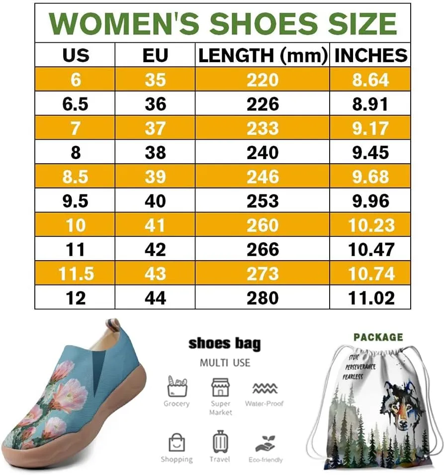 Women's Painting Slip On Travel Shoes Colorful Comfortable Lightweight Loafers Knitted Breathable Casual Walking Footwear