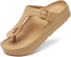 Women's Platform & Wedge Sandals with Arch Support for Woman Slides Comfort Lightweight Outdoor Slippers Ultra Cushion