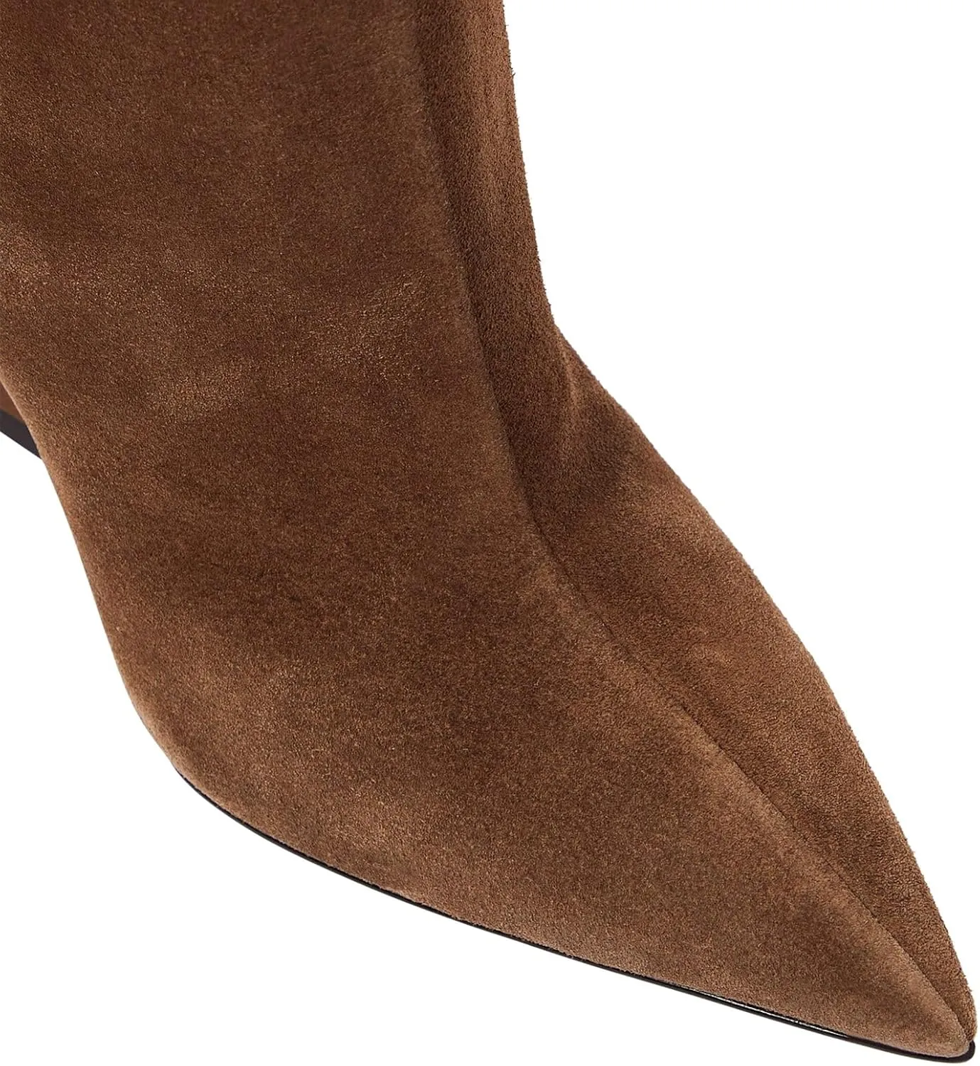 Women's Pointed Toe Slope Heel Knee High Boots Special High Wedge Heel Pull On Boots for Women Fashion Commuter Tall Boots